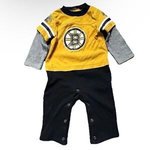 Baby NHL Boston Bruins Coveralls Size 6-9 Months Hockey